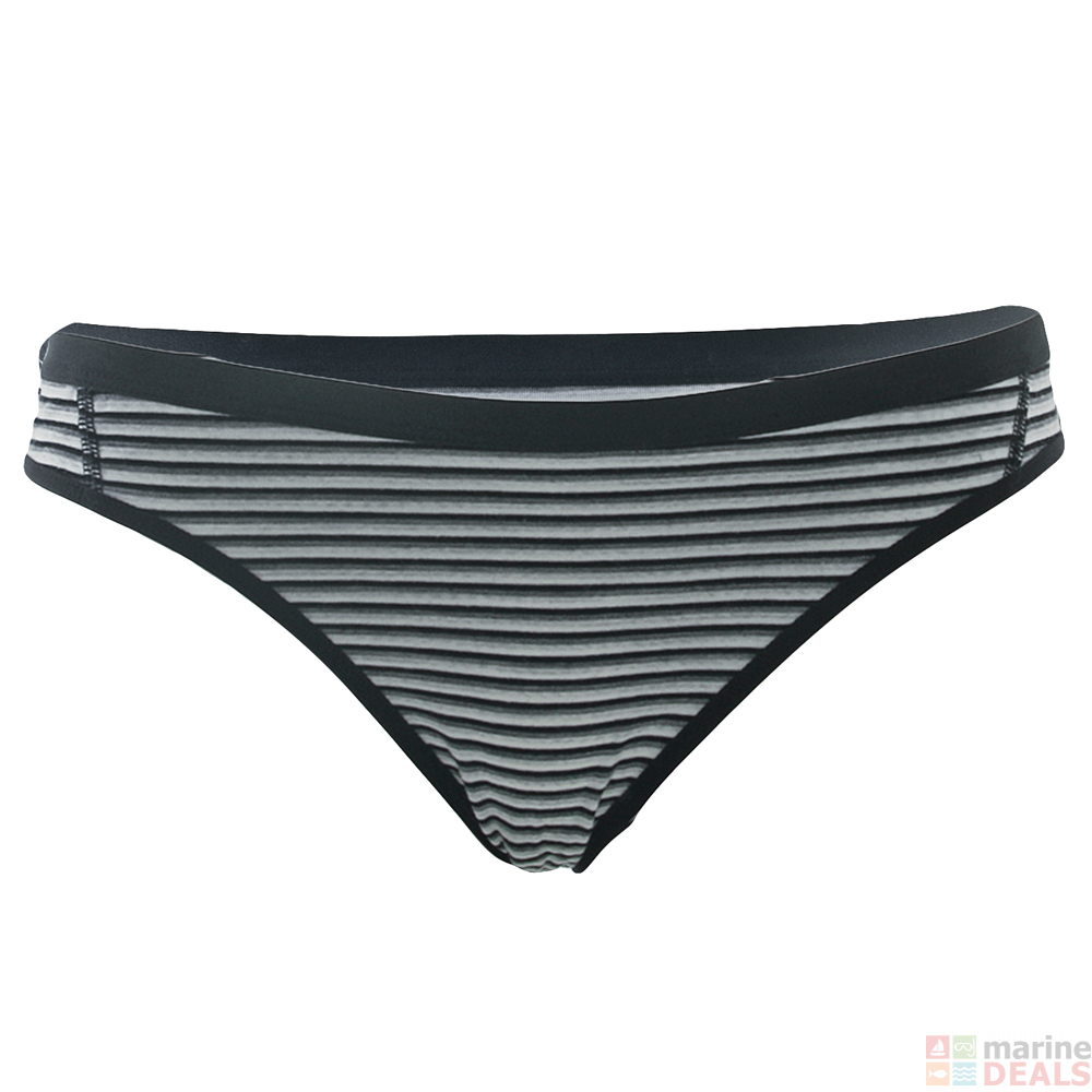 Buy Icebreaker Womens Merino Siren Bikini Black Snow Stripe S Online At Marine Deals Co Nz