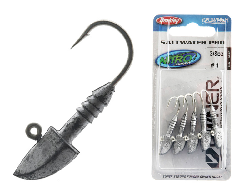 Buy Berkley Nitro Saltwater Pro Jig Head No.1 3/8oz Qty 5 online