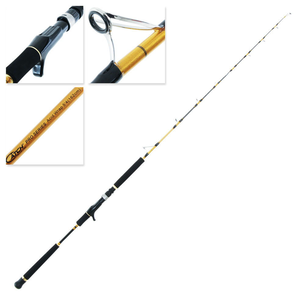 Buy Catch Pro Series Jig Xtreme Acid Wrap Rod 5ft 4in 150-250g 1pc online  at