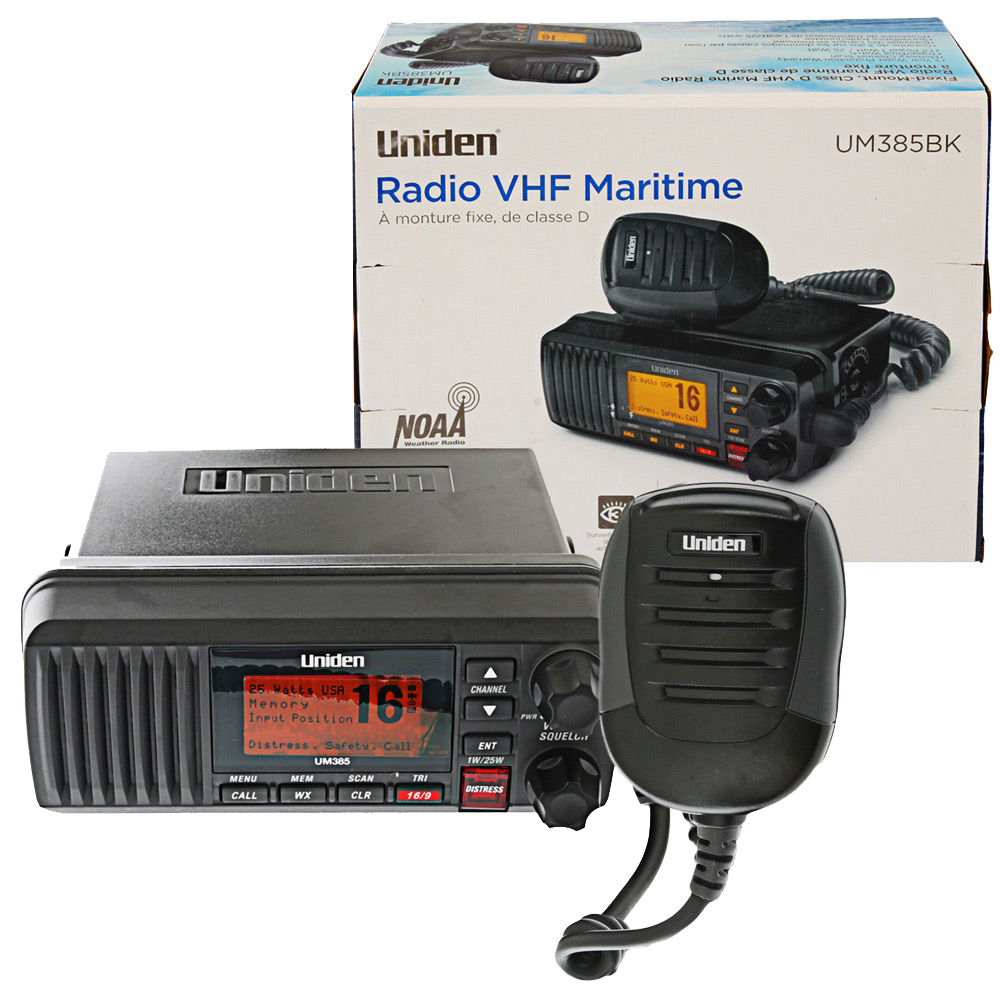 Uniden Solara D UM380 Fixed Mount Class D VHF Marine Radio