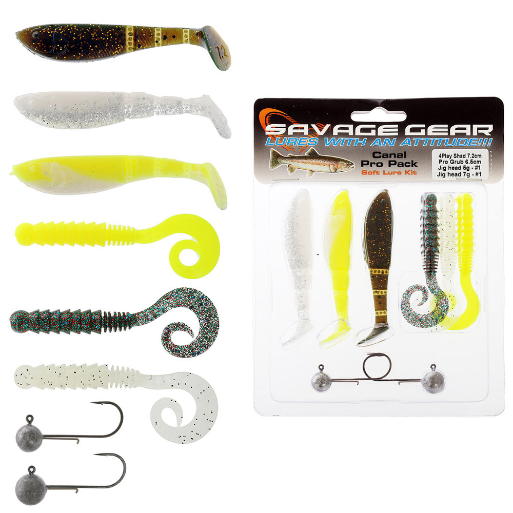 Savage Gear Perch Canal Pro 8-Piece Softbait Value Pack - Packs