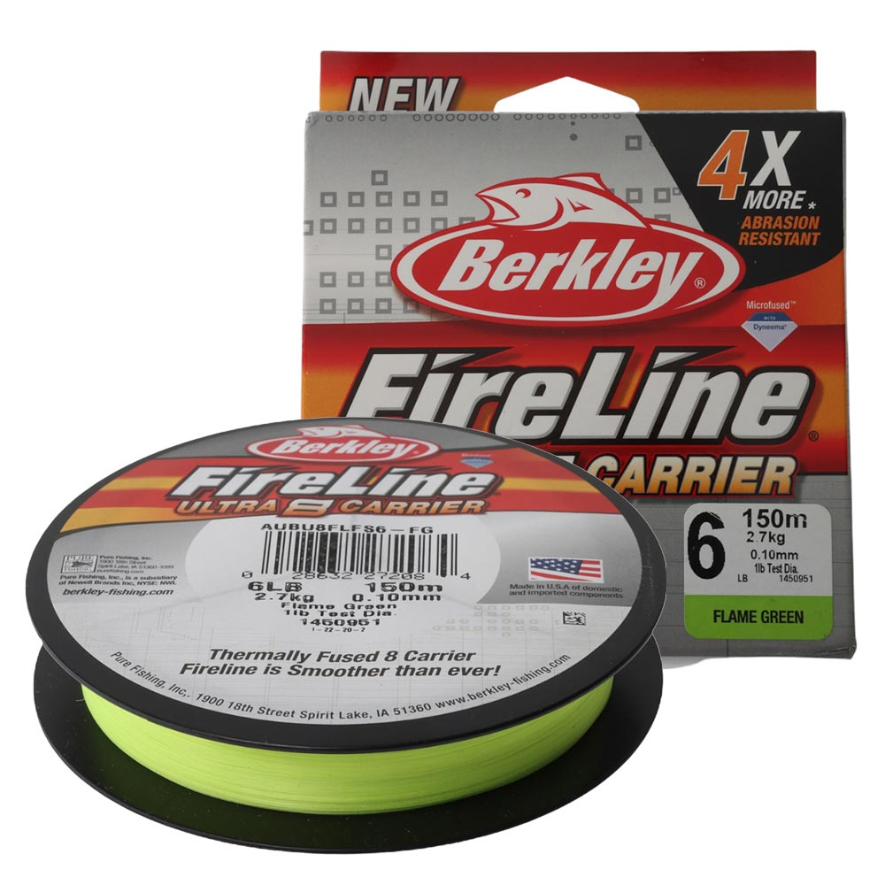 Buy Berkley Fireline Ultra 8 Braid Flame Green 150m 6lb online at