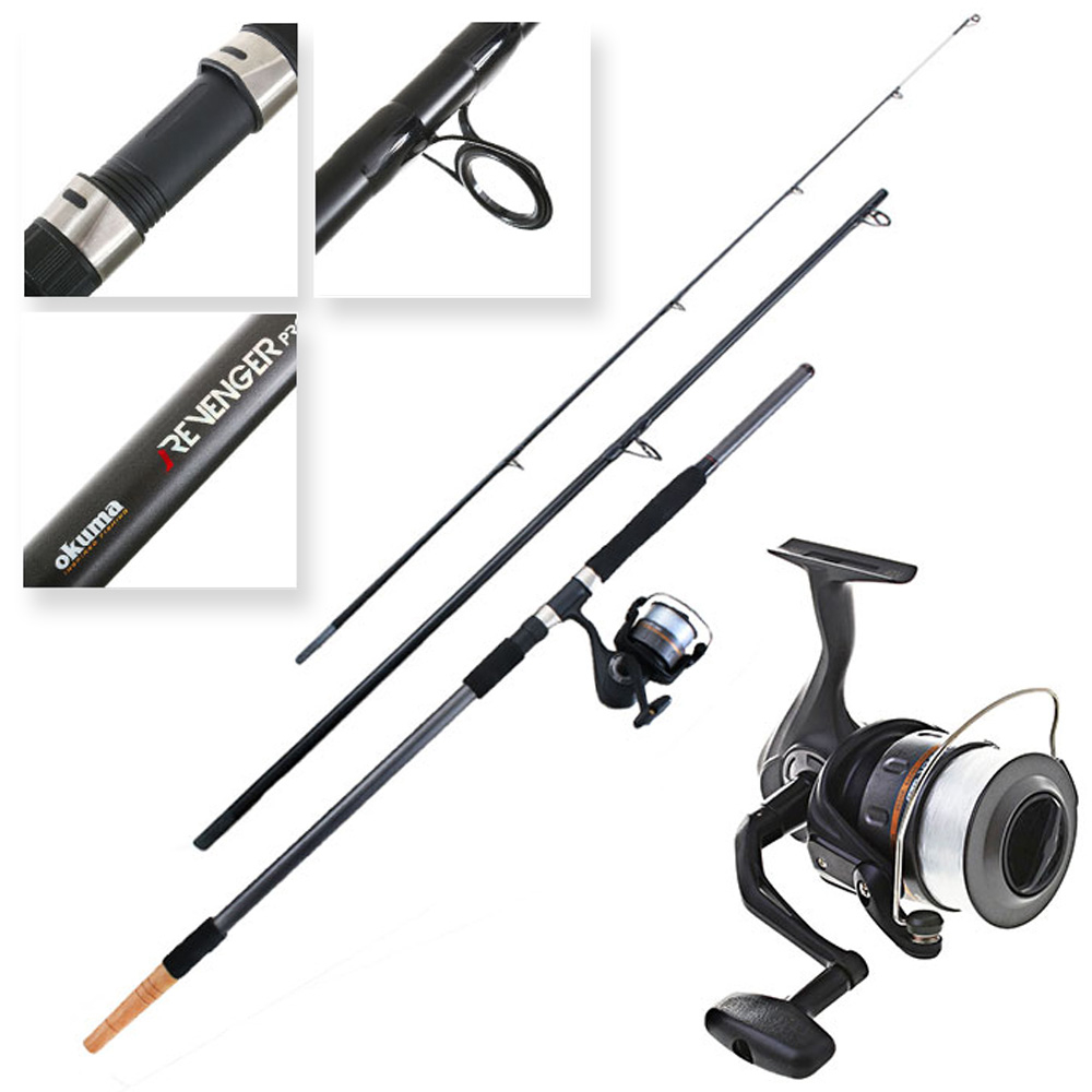 Buy Okuma Revenger 80 Surfcasting Combo with Line 13ft 3pc online