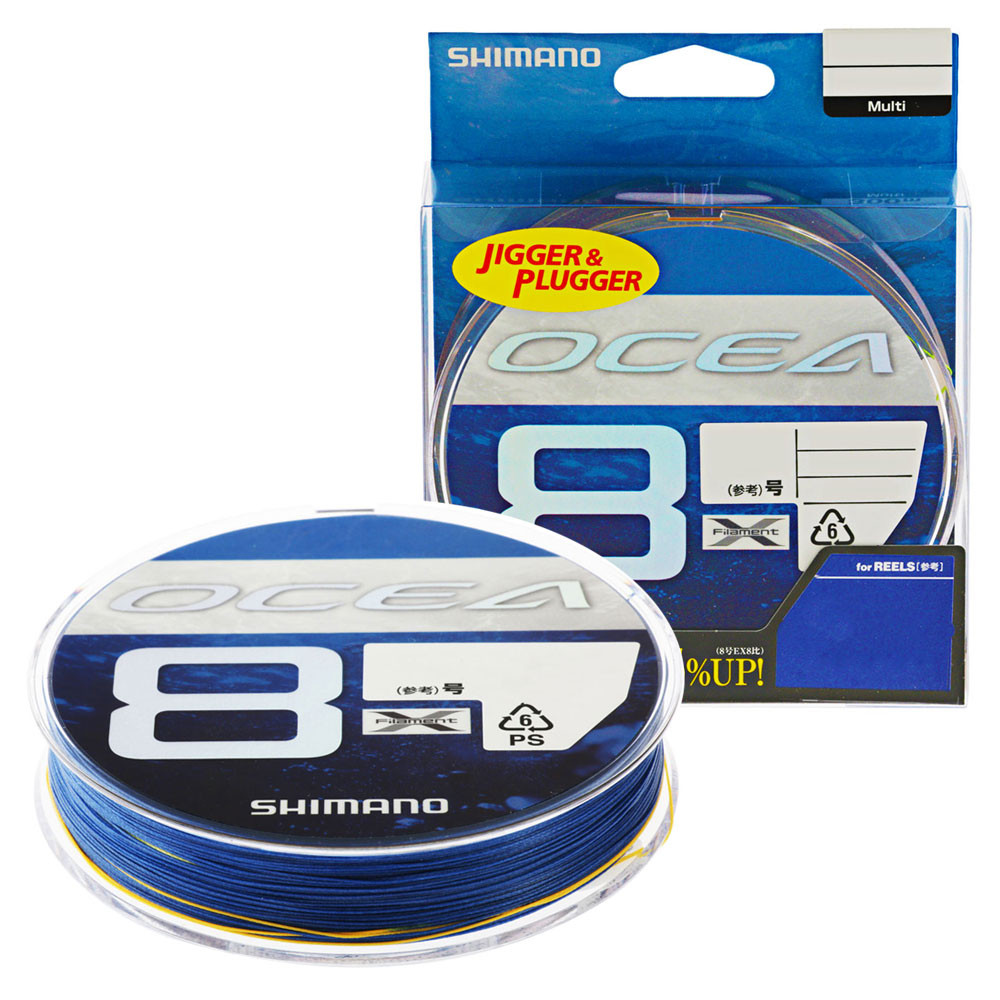 Buy Shimano Ocea 8 Casting Braid SW Blue 300m PE8 137lb 0.420mm