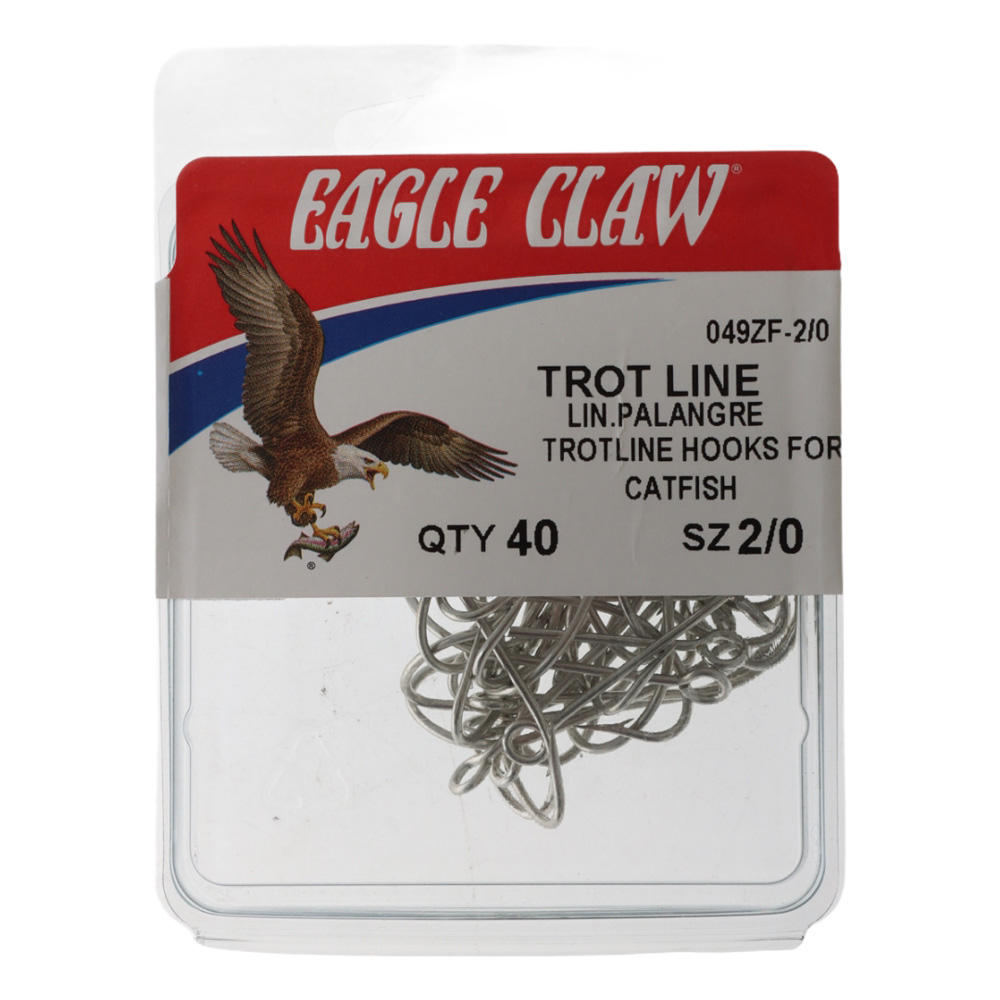 Buy Eagle Claw 049Z Trot Line Hooks 2/0 Qty 40 online at