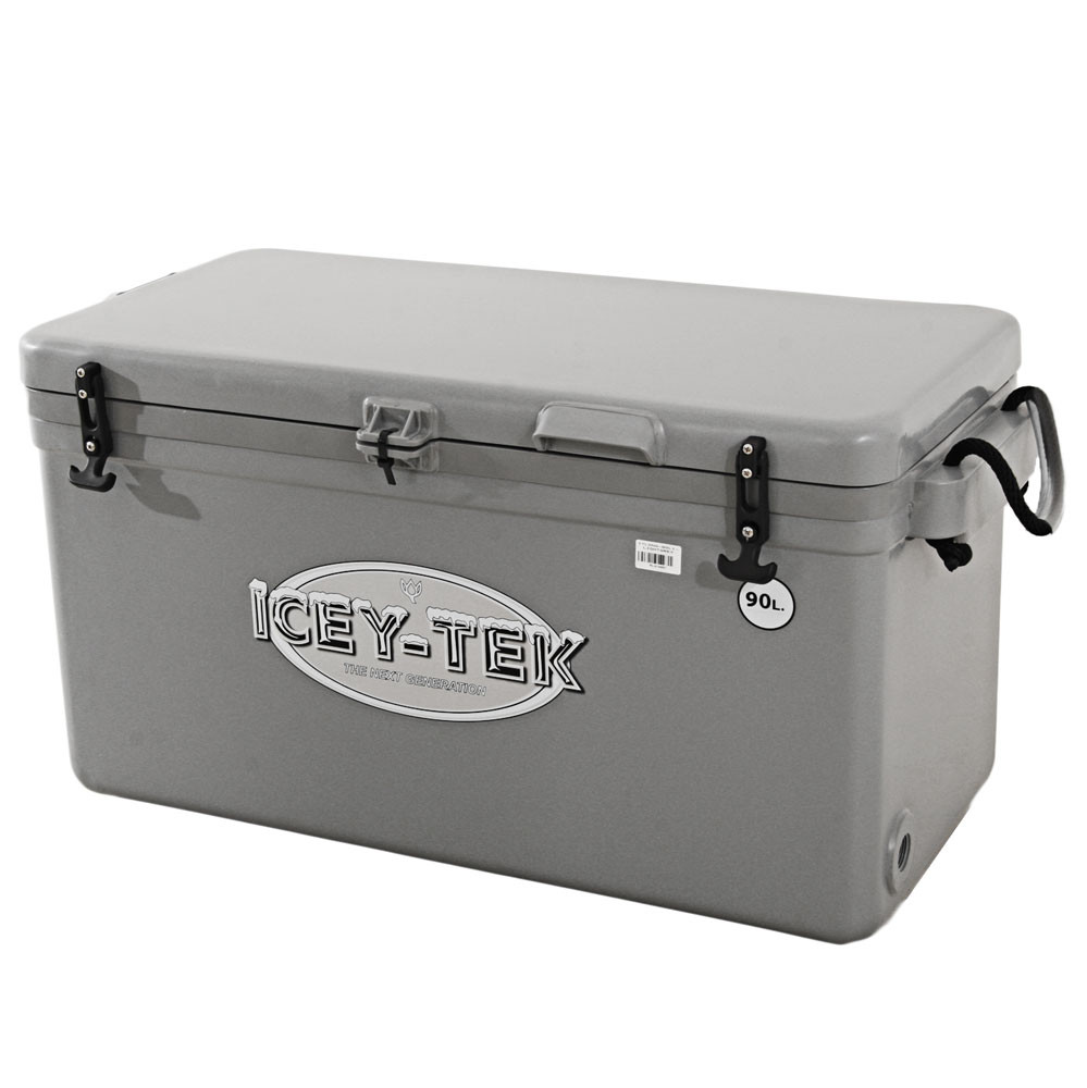 Buy Icey-Tek Long Chilly Bin 90L Light Grey online at Marine-Deals