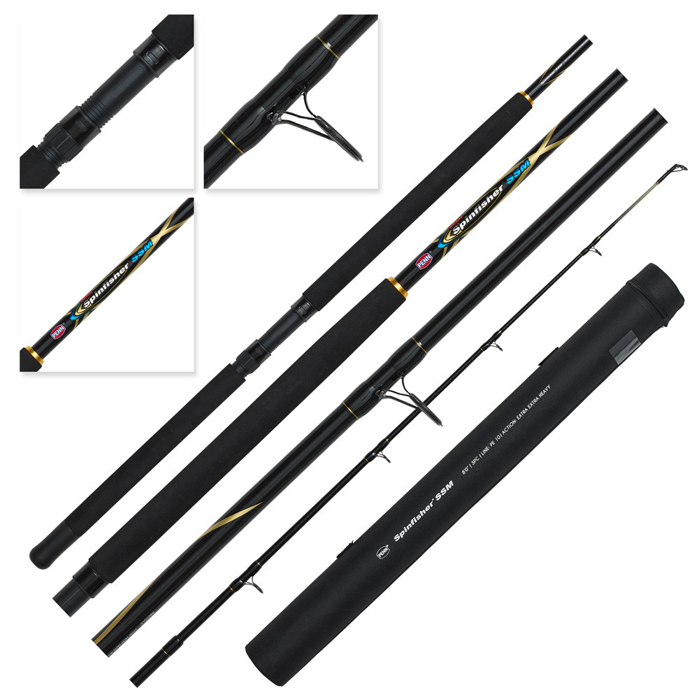PENN Spinfisher SSM Overhead Spinning Drone Rod 8ft PE10 3pc