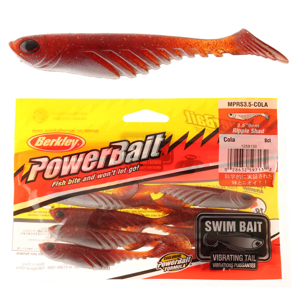 Buy Berkley Powerbait Ripple Shad 3.5in Soft Bait Cola online at