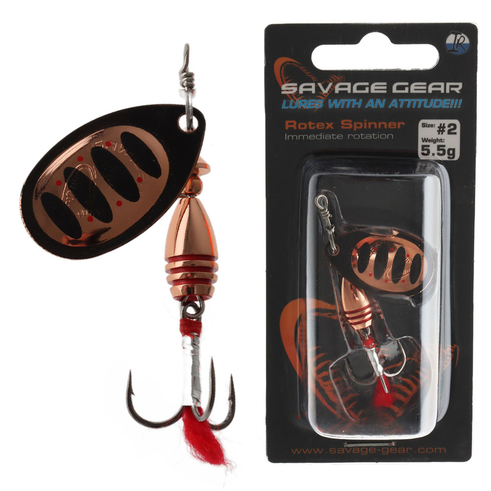 Buy Savage Gear Rotex Spinner Lure #2 5.5g Copper online at