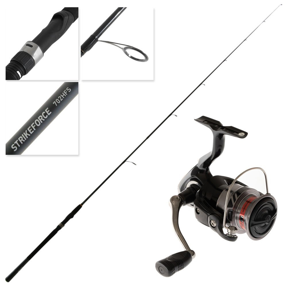 DaiwaRXLT3000StrikeforceSF702HFSSoftBaitCombo7ft6-9kg2pc