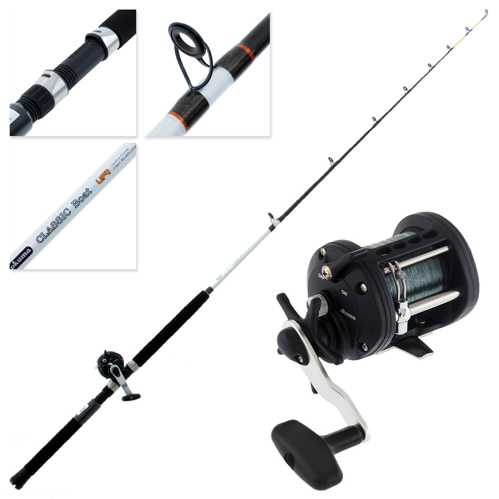 Buy Okuma Classic XT 300L Levelwind Overhead Boat Combo with Line 6ft  8-12kg 1pc online at