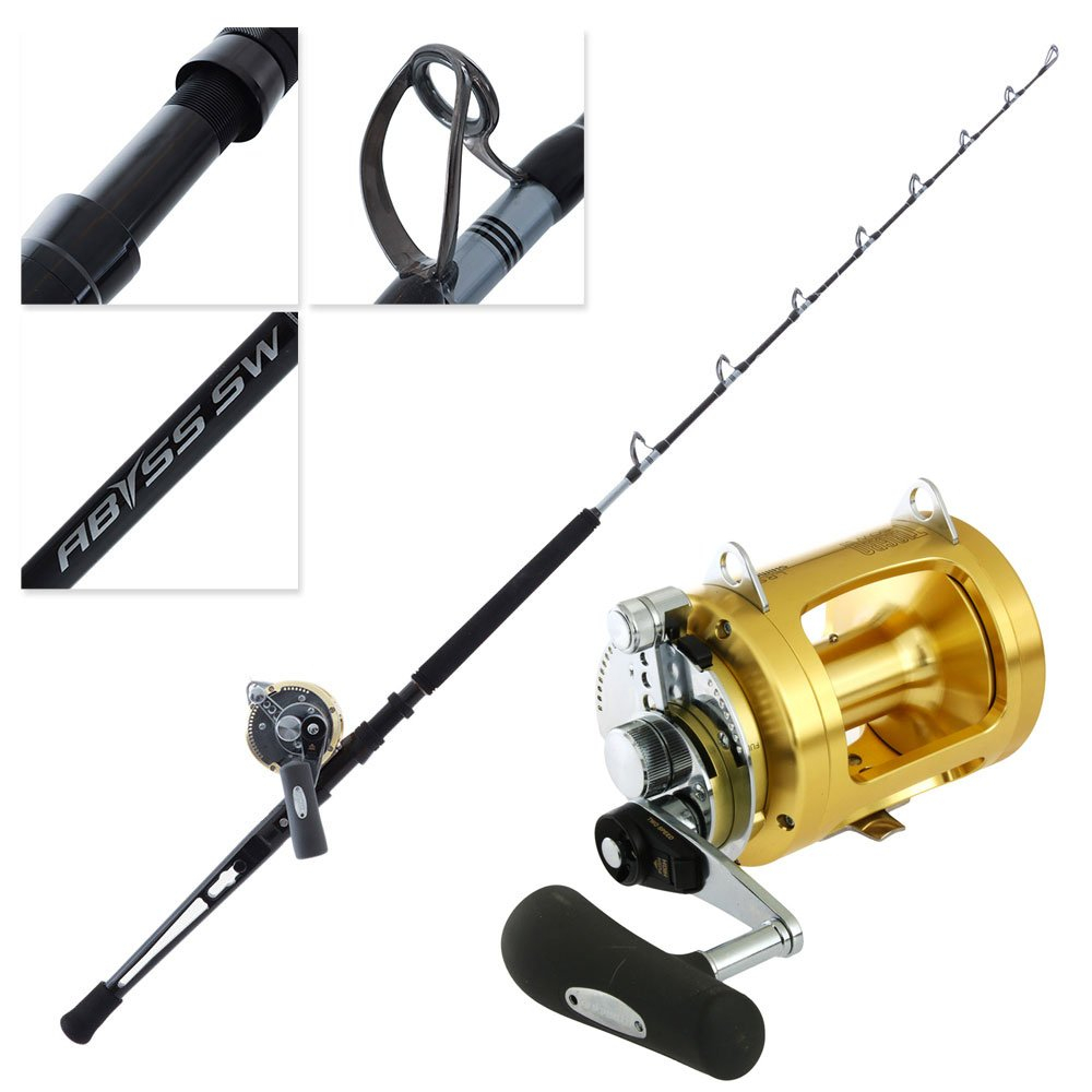 Buy Shimano Tiagra 50 WLRSA Abyss SW Adjustable Butt Game Combo 5ft 6in  60-100lbs 2pc online at