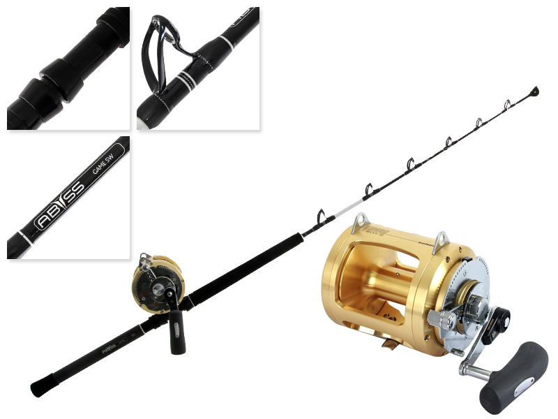 Buy Shimano Tiagra 80 WA and Abyss SW Stand Up Game Combo 5ft 6in 50-80lb  2pc online at