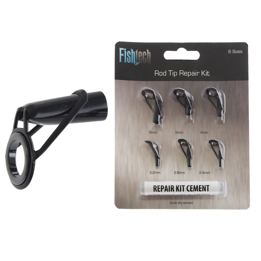 Buy Fishtech Rod Tip Repair Kit 6-Piece with Quick Dry Cement online at