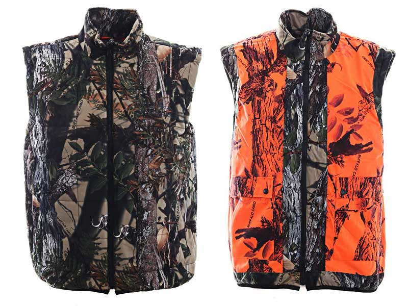 Buy Ridgeline Trapper Reversible Hunting Vest Blaze Buffalo Camo M online at Marine Deals .nz
