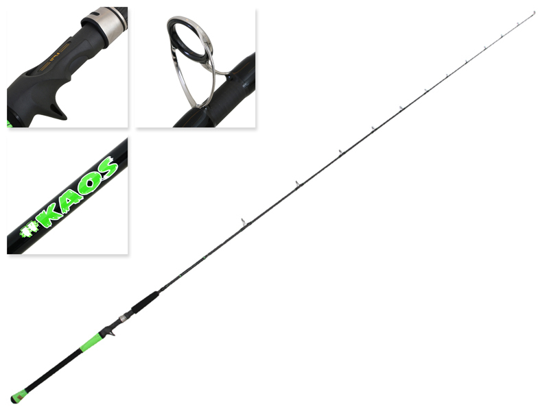 OTX Spinning Fishing Rod, Medium Action, 7ft, Gray, Graphite Reel Seat