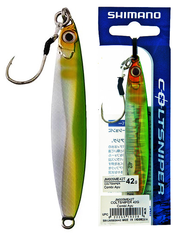 Buy Shimano ColtSniper Long Micro Jig Silver Chartreuse 42g online at
