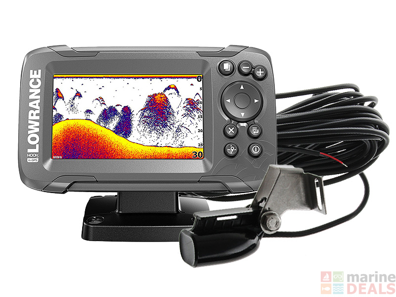 Buy Lowrance Hook2 4x Fishfinder Gps Tracker With Bullet Transducer Online At Marine Deals Co Nz