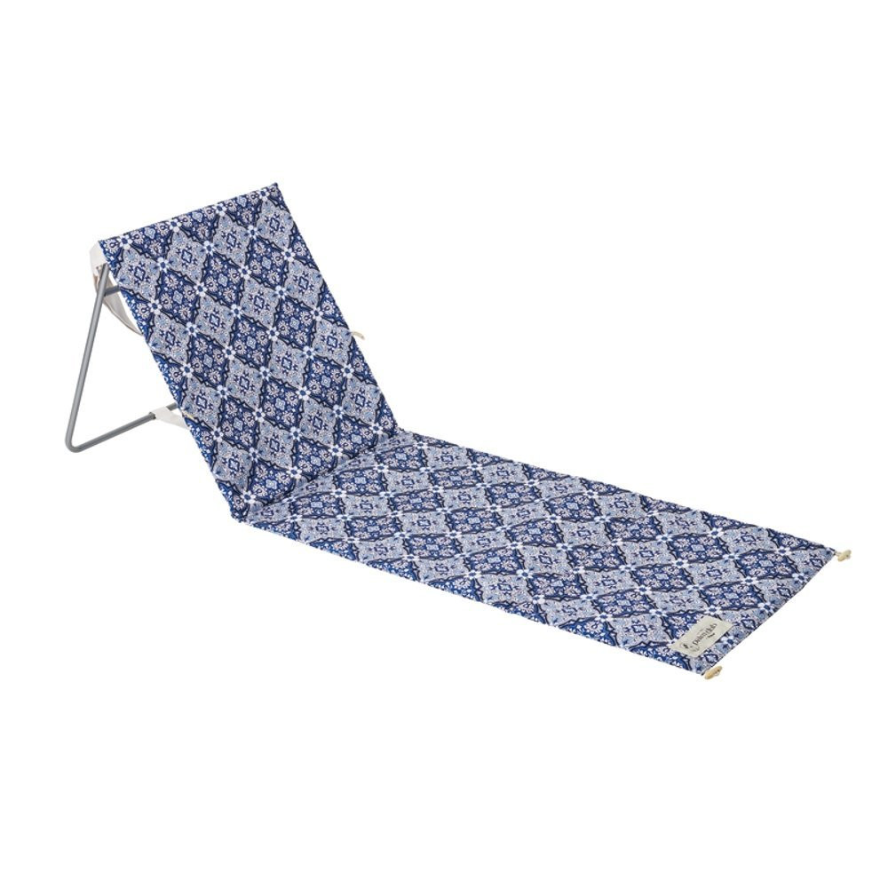Buy OZtrail Folding Beach Mat Lounger Blue online at MarineDeals.co.nz