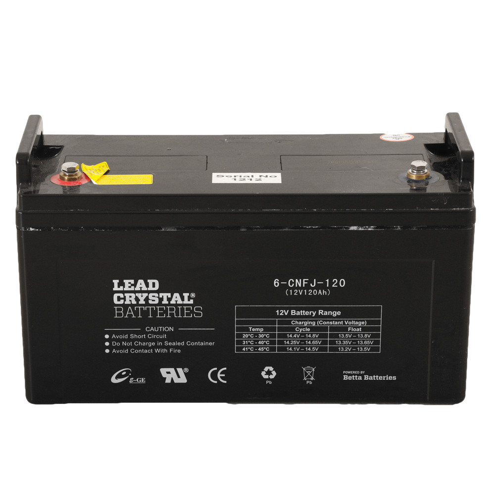 Buy Betta CNFJ Lead Crystal Battery 12v 120Ah online at MarineDeals.co.nz