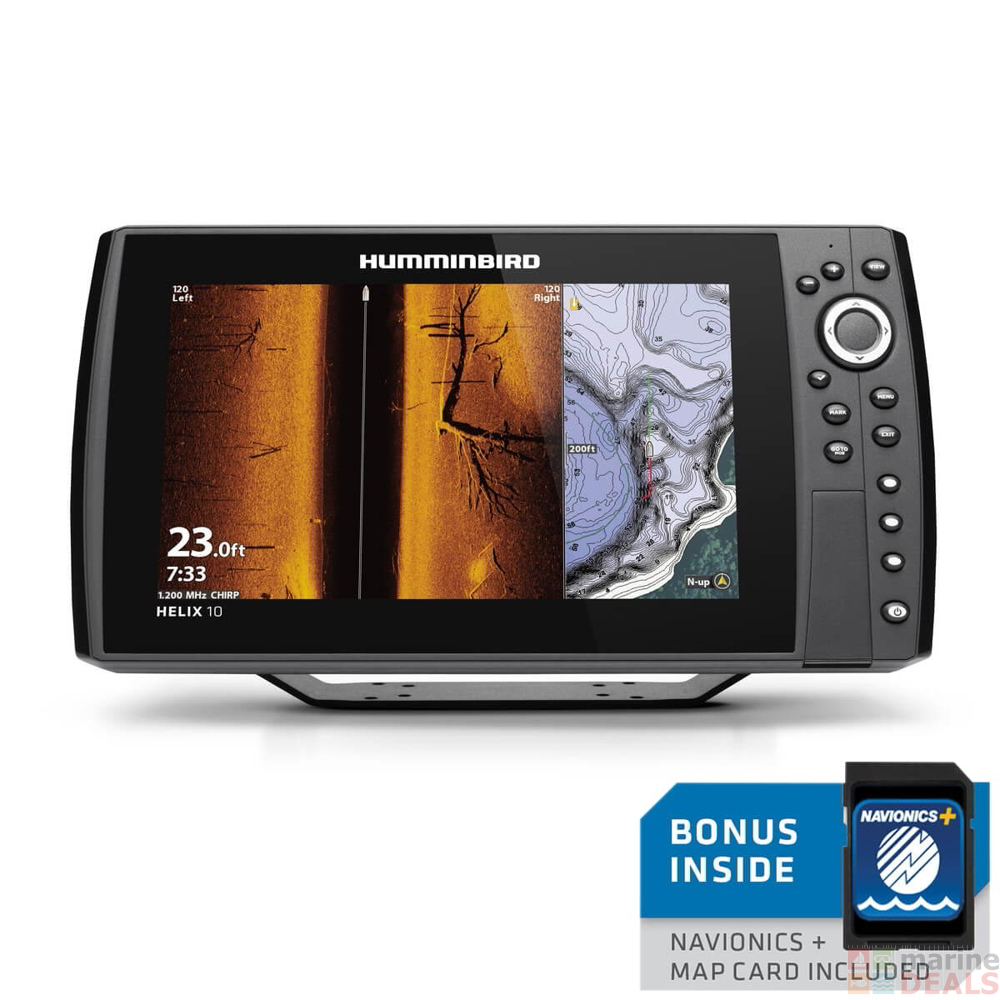 Buy Humminbird Helix 10 CHIRP Mega SI GPS G4N Fishfinder with Navionics