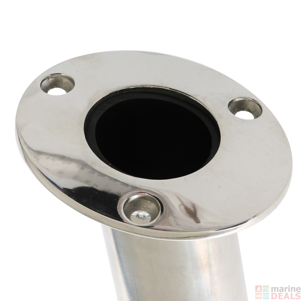 Buy Stainless Steel Angled Rod Holder with Drain - 15 degree online at ...