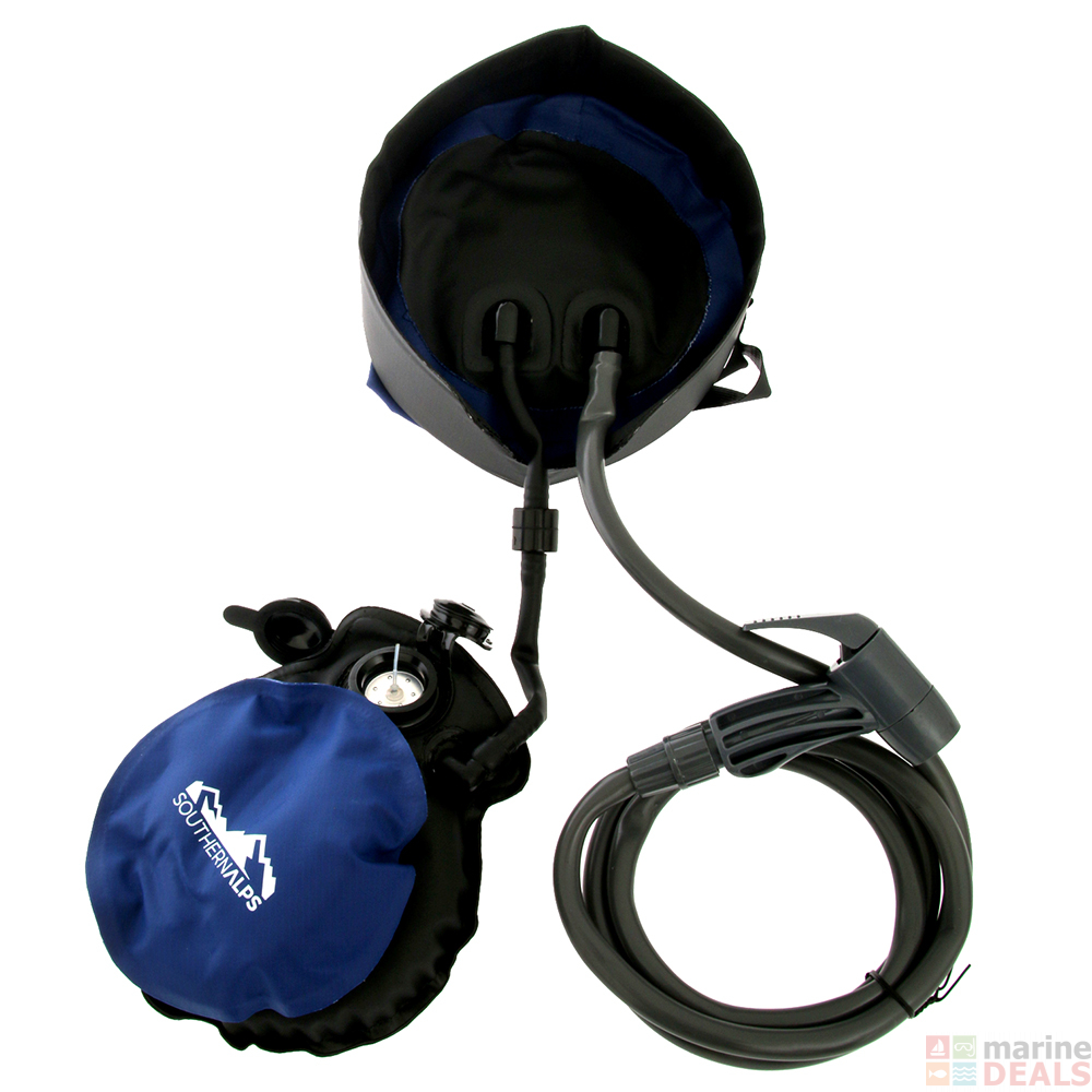 Buy Southern Alps Pressurised Portable Shower with Foot Pump 11L online