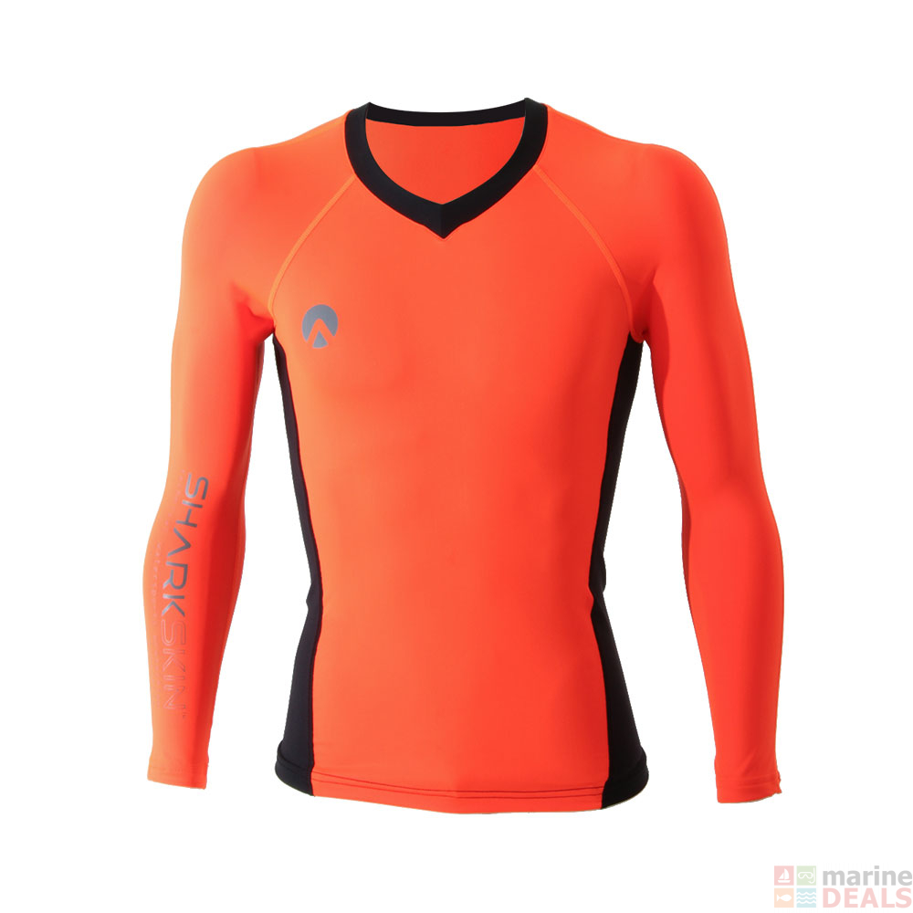 Buy Sharkskin Performance Pro Long Sleeve Rash Top Orange online at ...