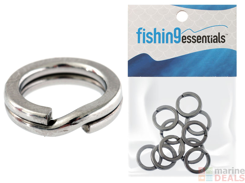 Buy Fishing Essentials Split Ring 15mm 75kg Qty 10 Online At Marine