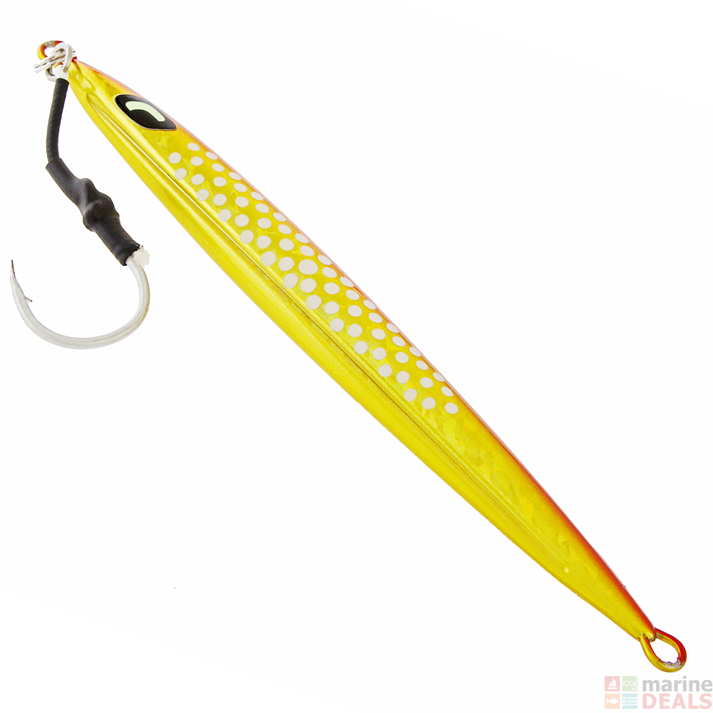 Buy Shimano Ocea Pebble Stick Jig with Assist Hook 200g Orange Glow ...