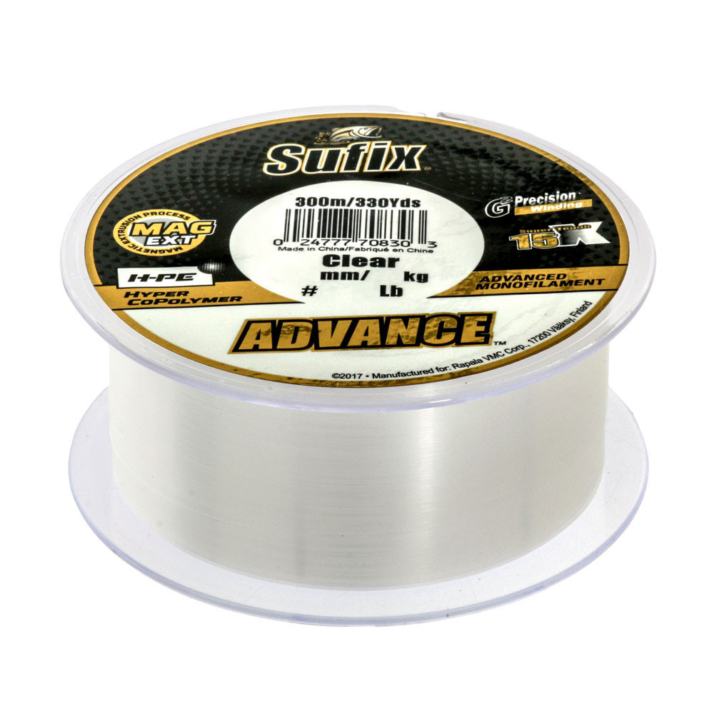Sufix Advance HPE Monofilament Clear 300m Monofilament Braid