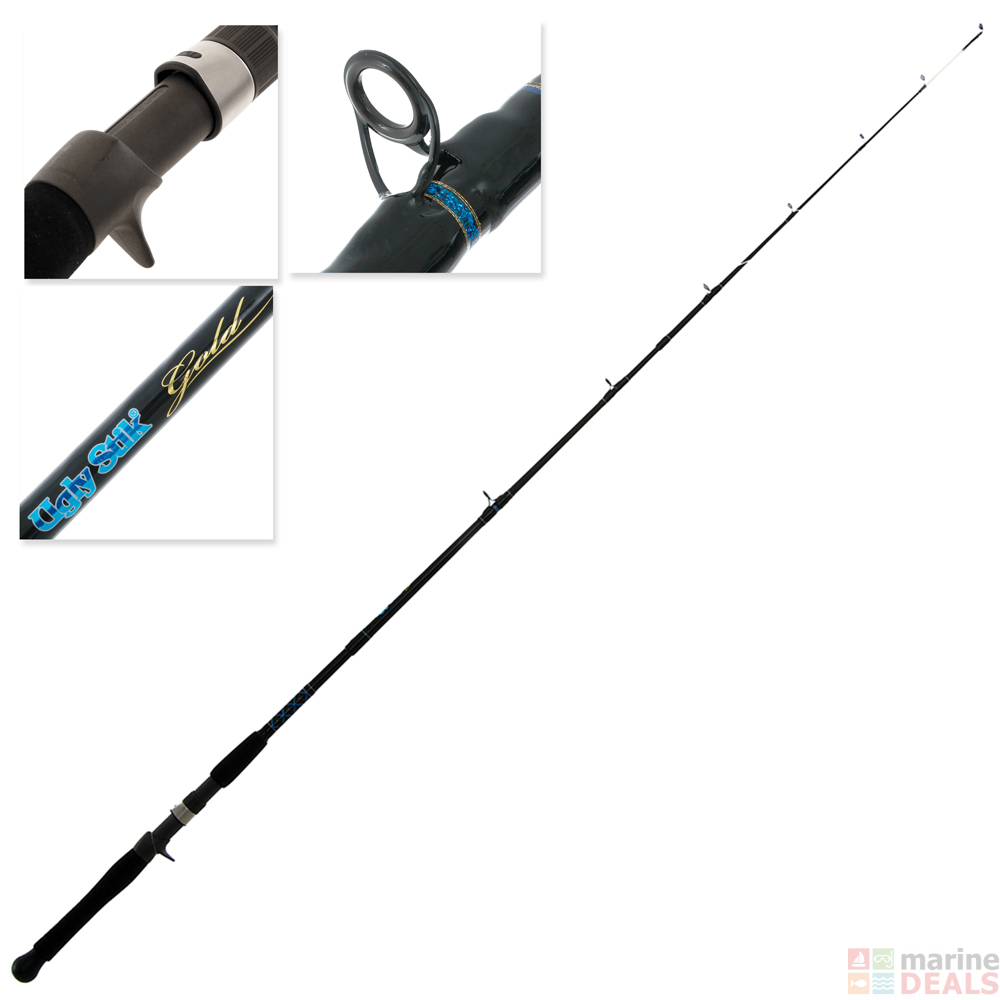 Buy Ugly Stik Gold Travel Baitcaster Rod 5ft 10in 610kg 3pc online at MarineDeals.co.nz