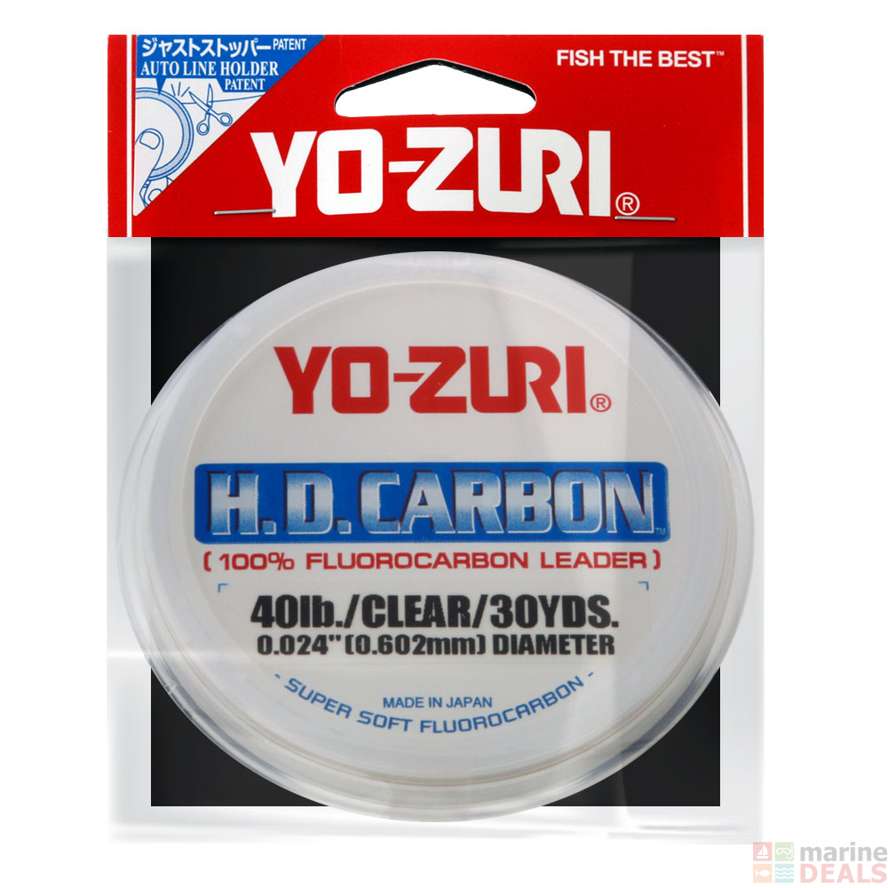 Buy Yo-Zuri H.D. Carbon Fluorocarbon Leader Clear 30yd online at Marine ...