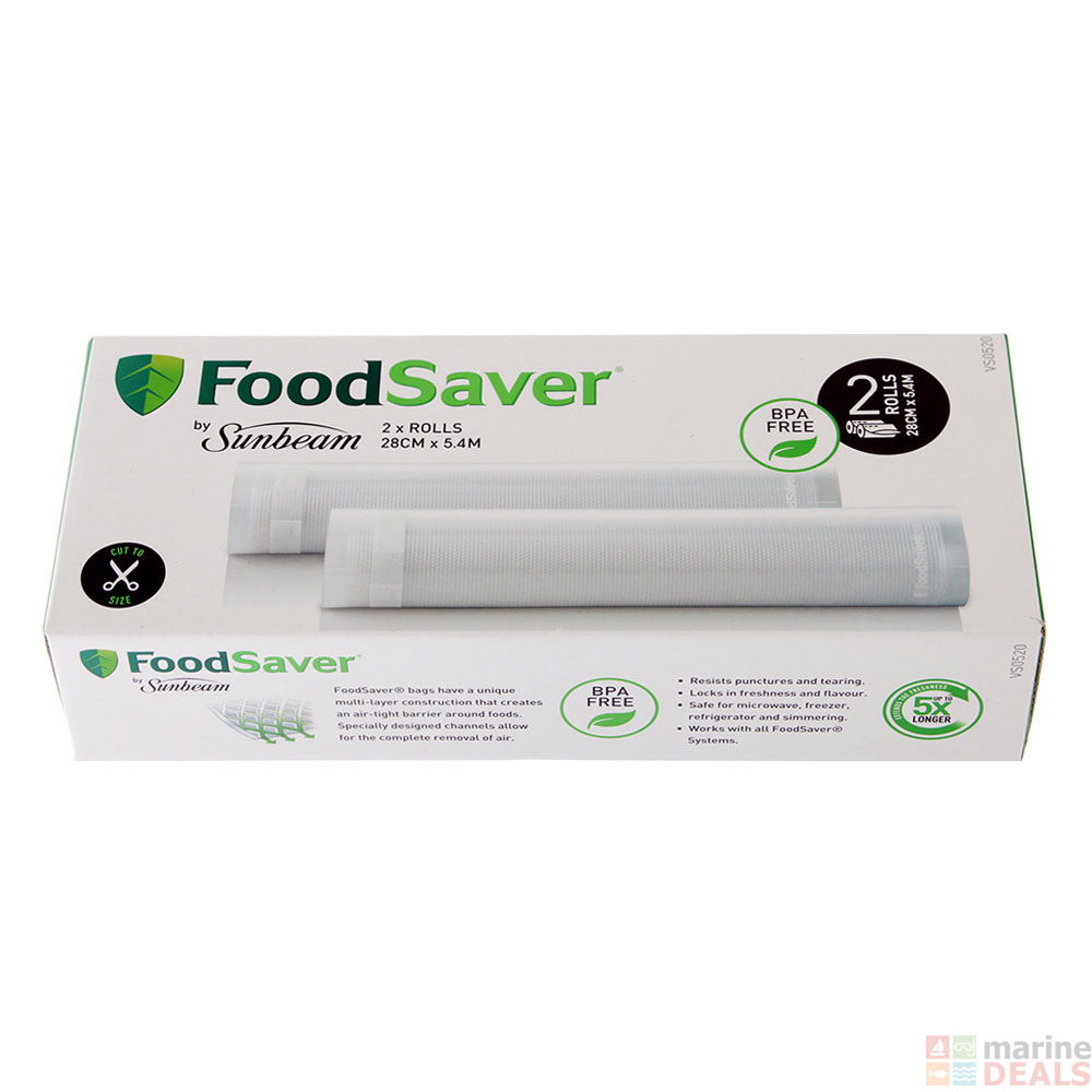 Buy Foodsaver Vacuum Sealer Rolls 2 X 28cm Online At Marine Deals Co Nz