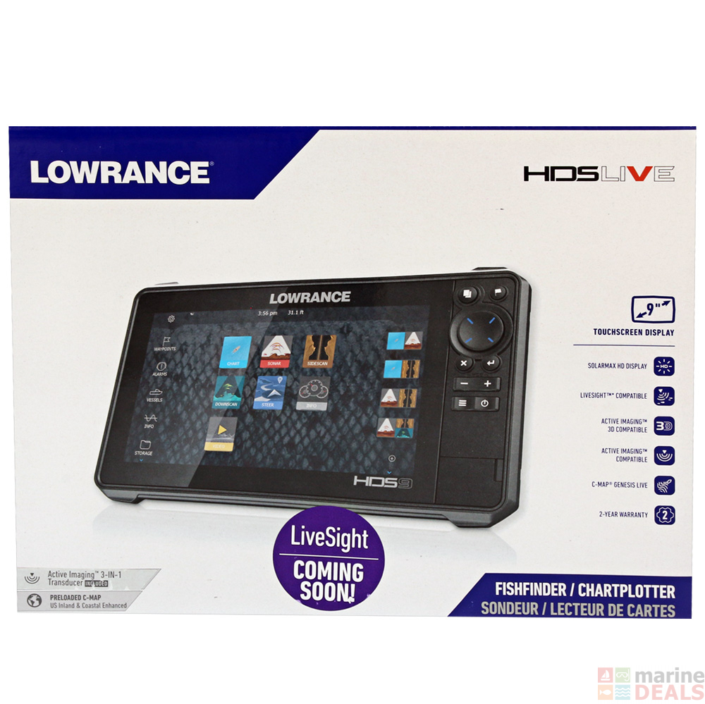 Buy Lowrance Hds 9 Live Gps Fishfinder Nz Au With Active Imaging 3