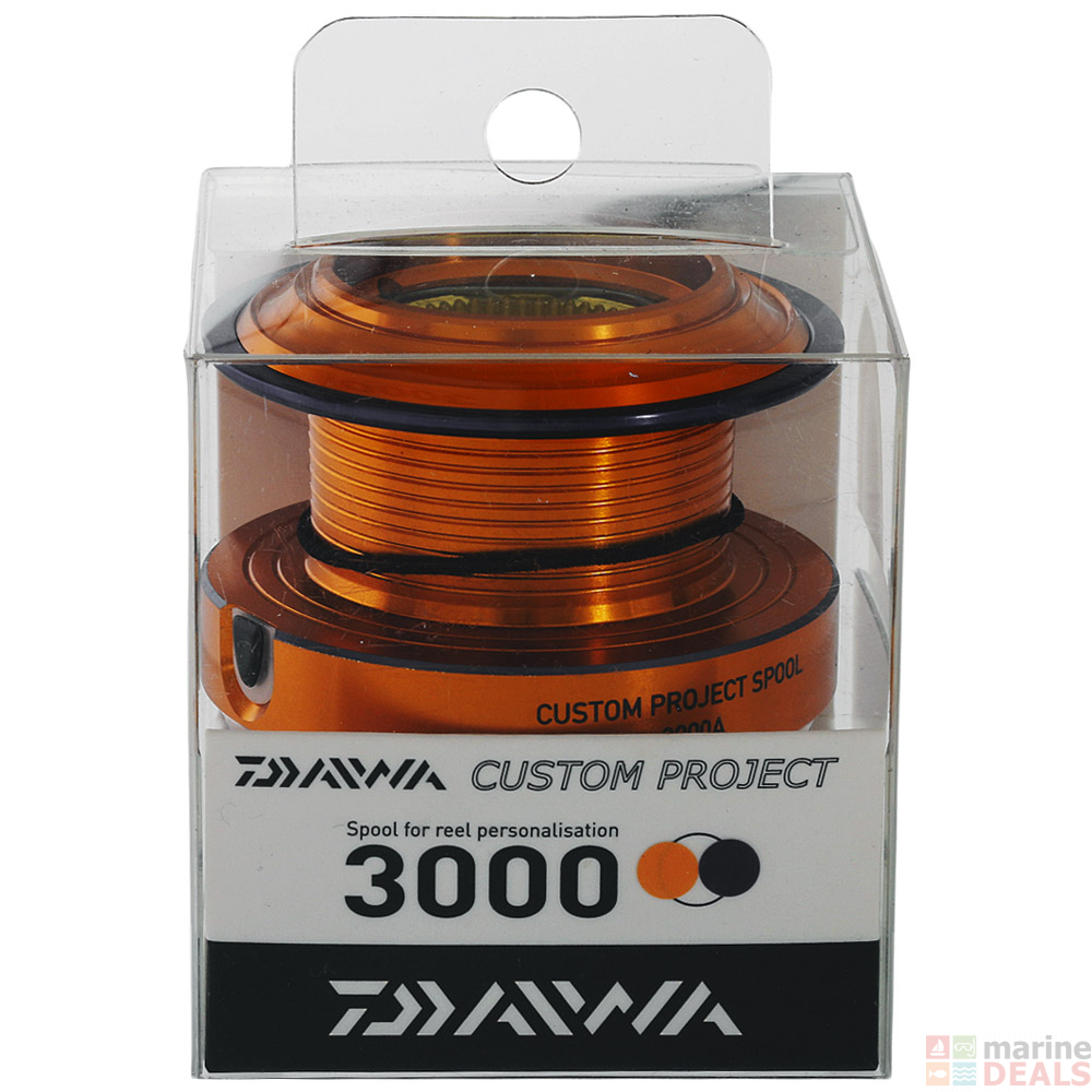 Buy Daiwa Custom Project Spool for 3000A Spinning Reels Orange Blue 7kg
