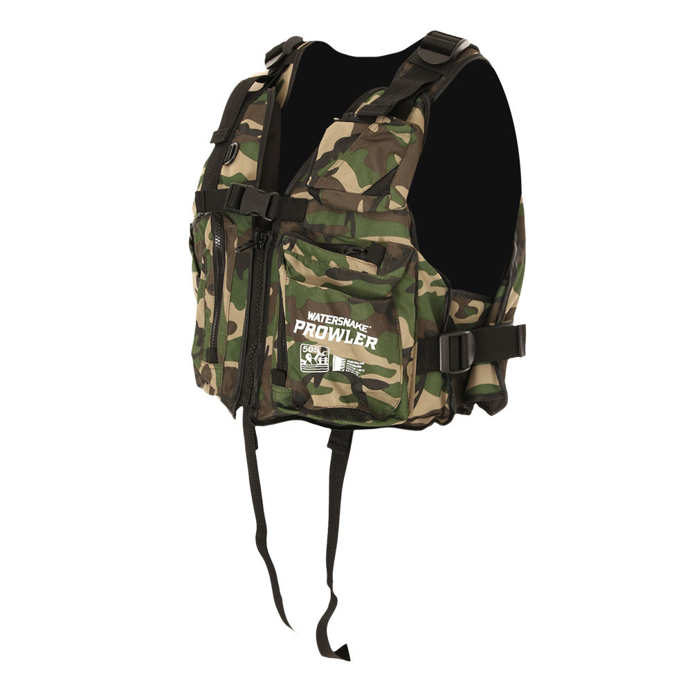Buy Watersnake Prowler Level 50 Kayak PFD Life Vest Camo online at