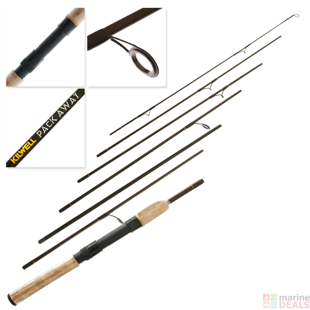 Buy Kilwell Pack Away 768 Fly/Spin Rod 7ft 6in 4/5 315g 8pc online at