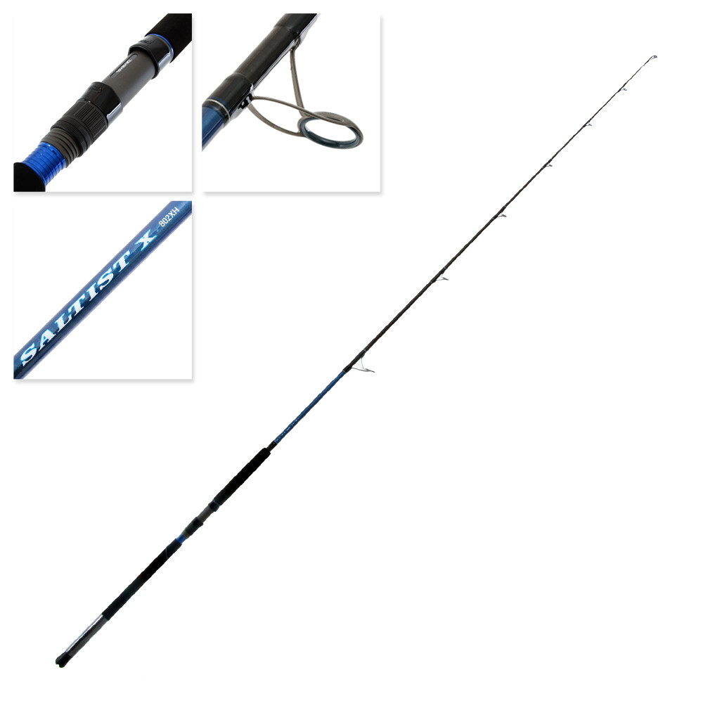 Daiwa SaltistX 802XH Spinning Topwater Rod 8ft PE8 2pc Daiwa Rods
