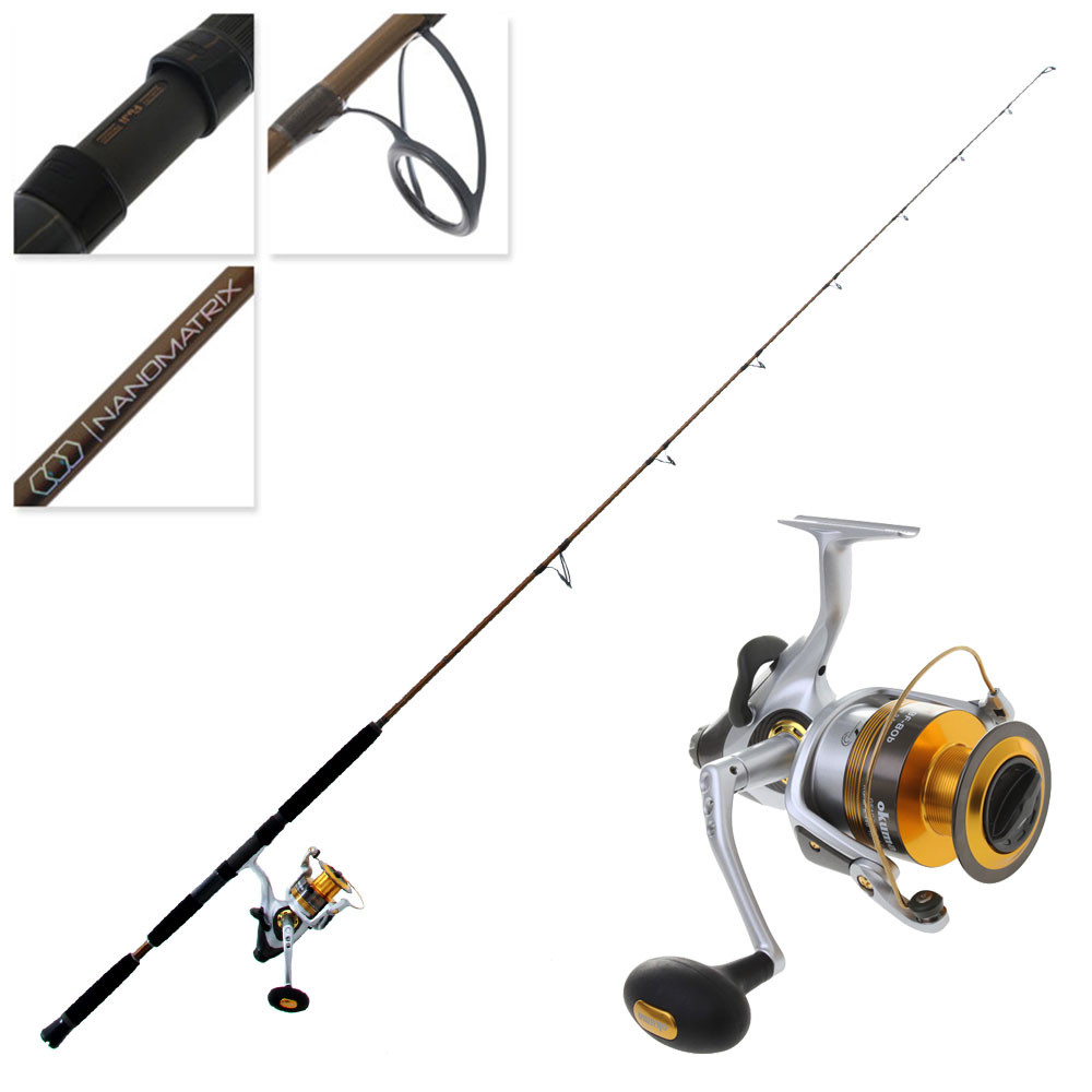 Okuma Safina 4000 Altera Canal Spin Combo With 20lb Braid 8ft 3-15g 2pc
