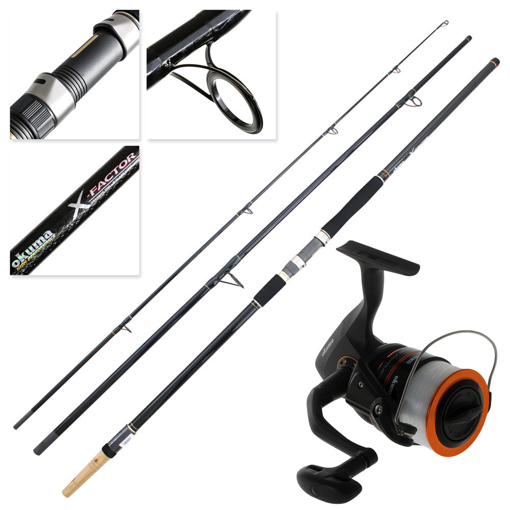 Buy Okuma Fina Pro 80 and XFactor Surf Combo with Line 15ft 35oz 3pc