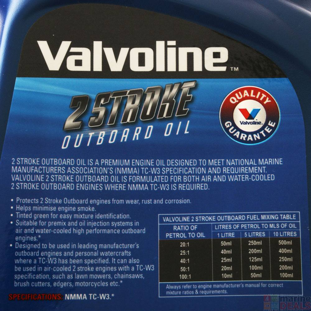 Buy Valvoline TCW3 2Stroke Outboard Engine Oil 4L online at Marine