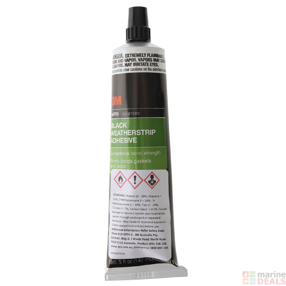Buy 3M Black Super Weatherstrip Adhesive 147ml online at MarineDeals.co.nz