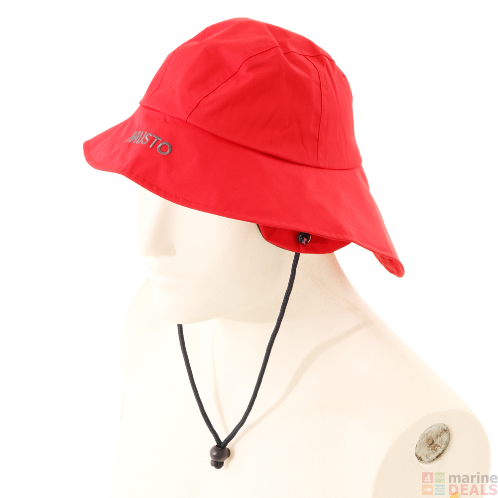 Buy Musto Breathable Sou'wester Hat Red online at MarineDeals.co.nz