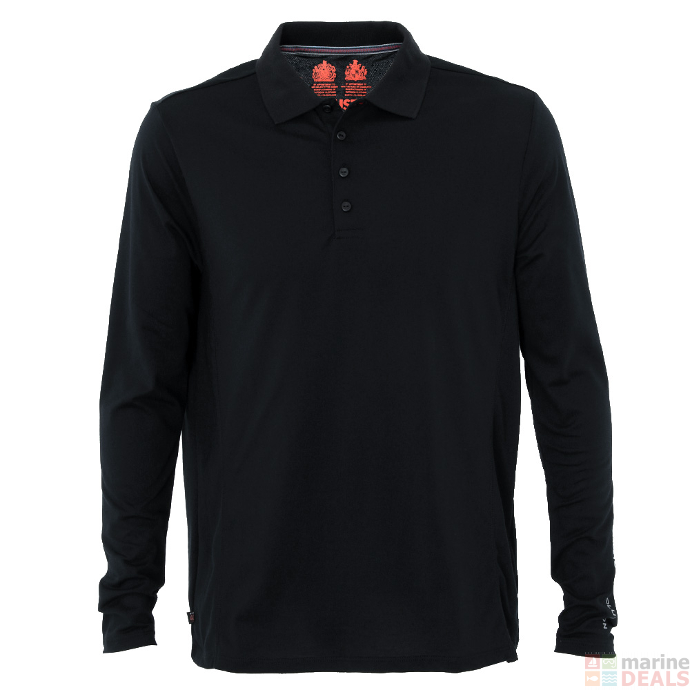 Buy Musto Evolution Sunblock Long Sleeve Polo Shirt Black online at ...