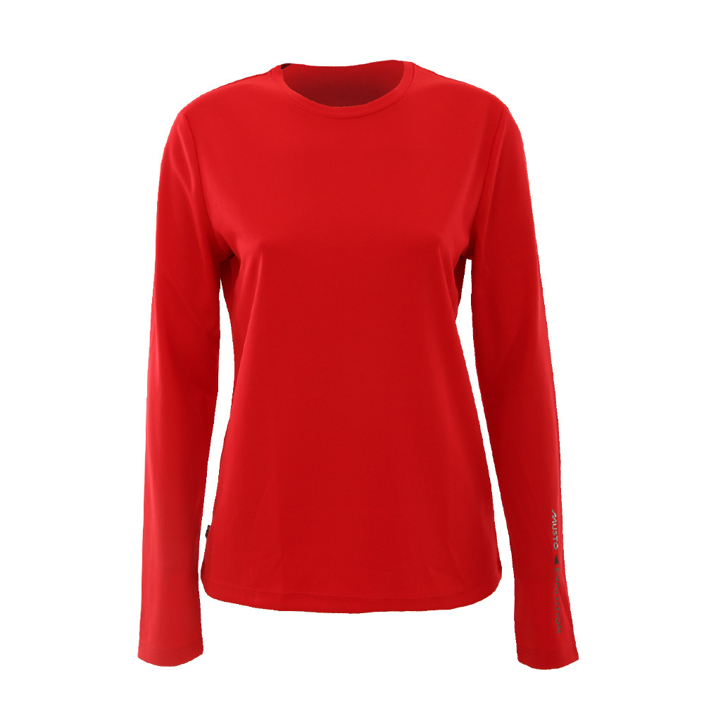 Buy Musto Sunshield UPF30 Womens Long Sleeve Shirt Red Size 14 online