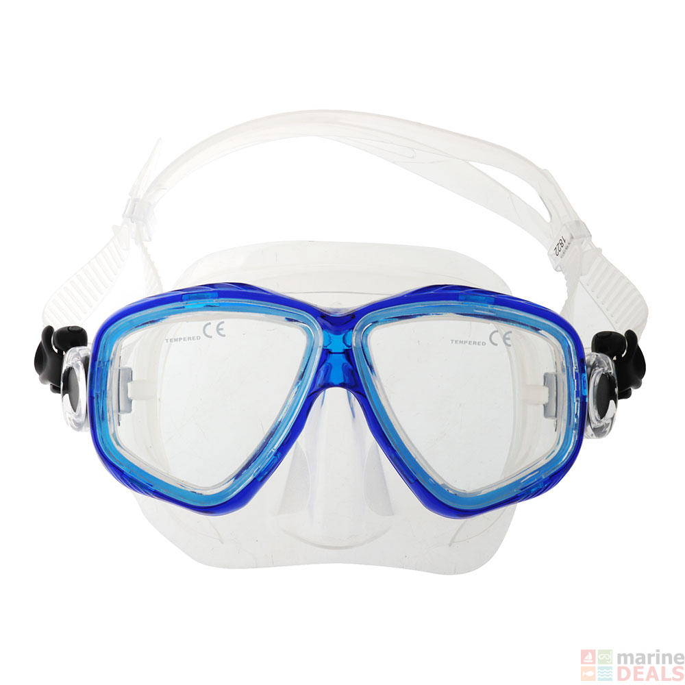 Buy ProDive Adult Dive Mask and Snorkel Set Blue online at MarineDeals.co.nz