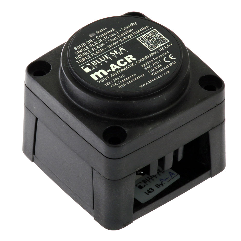 Buy Blue Sea Mini Add-A-Battery Switch and Charging Relay Kit 65A