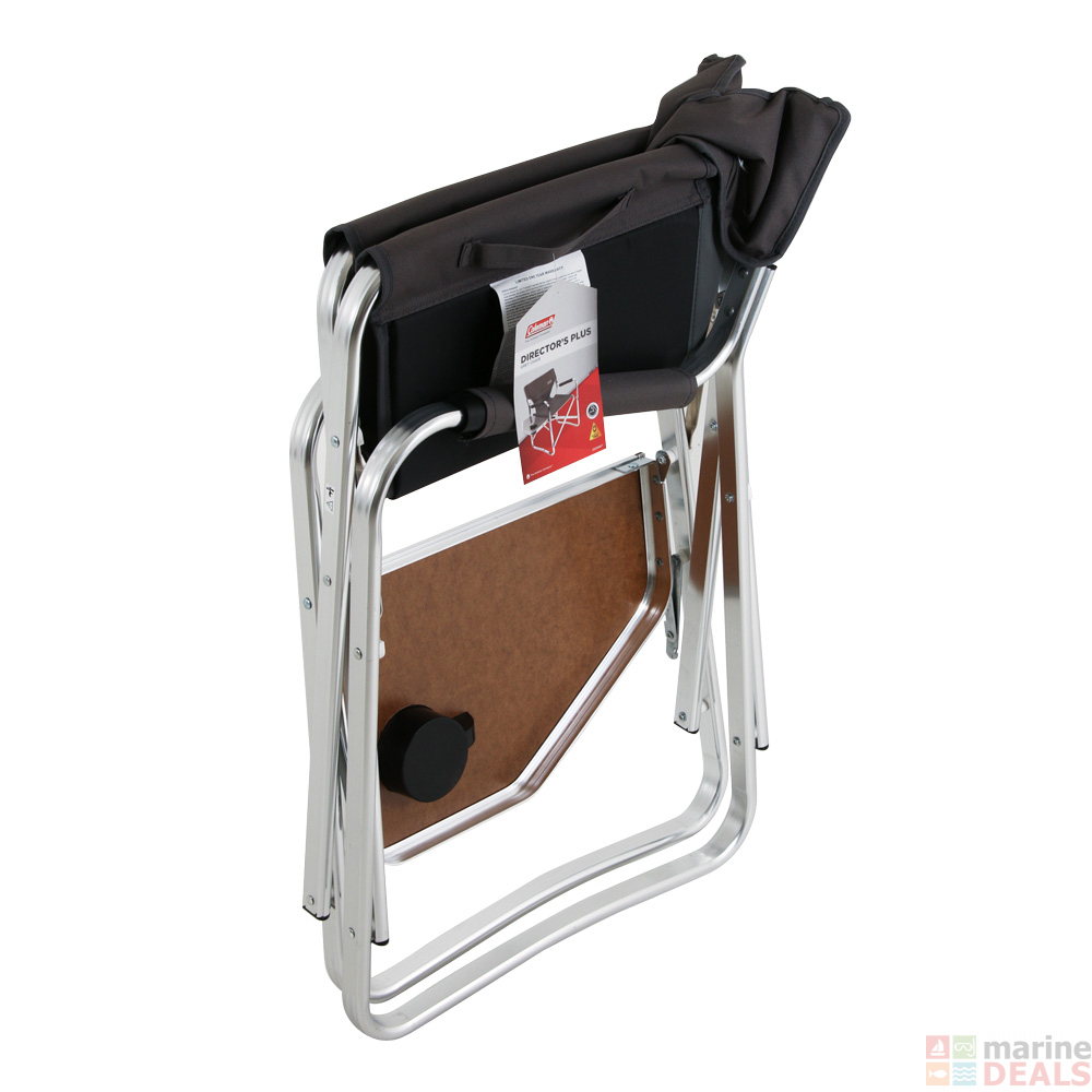 Buy Coleman Directors Plus Chair With Side Table Aluminium