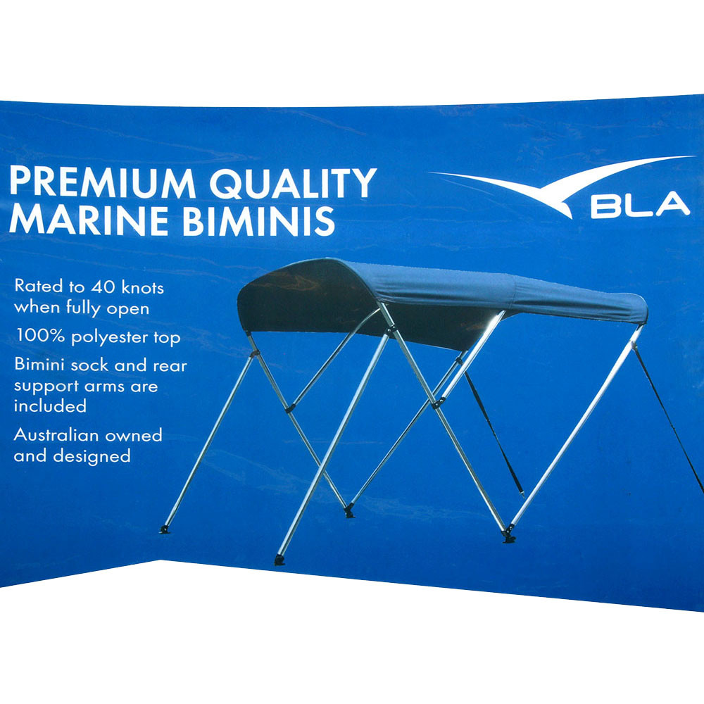 Buy BLA 3 Bow Bimini Top Black 1.51.7 x 1.3m online at MarineDeals.co.nz